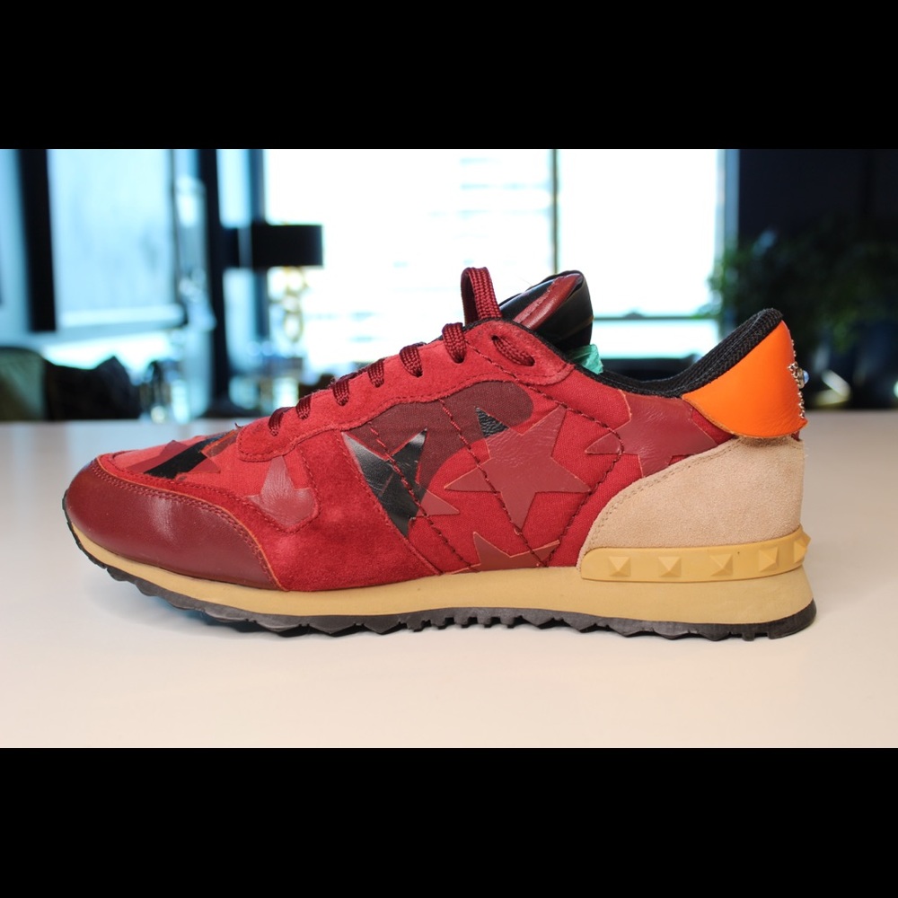 Valentino Mixed Media Rockrunner Sneakers